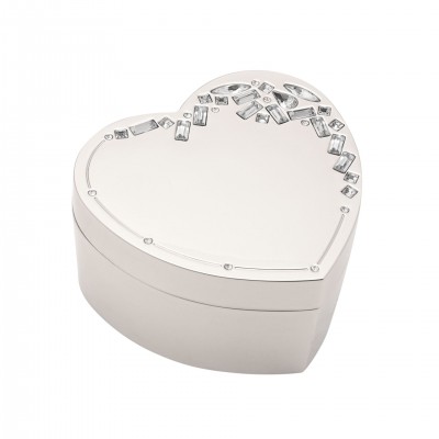 Кутия за бижута Sophia Classic Crystal Cluster Heart